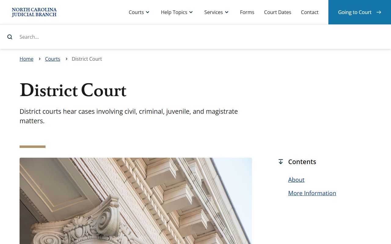 Dare County criminal court records North Carolina District Court